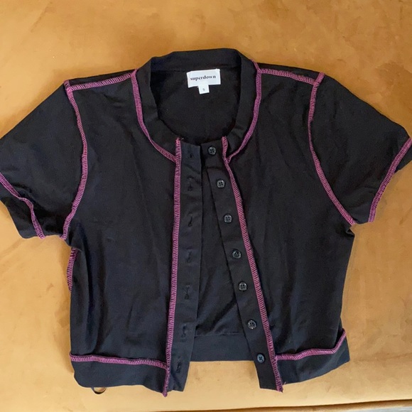 SuperDown Revolve Button Up Shirt Size S - Picture 1 of 4